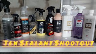 Ten Way Car PAINT SEALANT SHOOTOUT [upl. by Cote650]