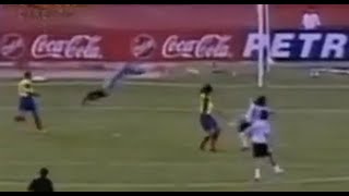 Convierte Hernán Jorge Crespo gracias al blooper de Óscar Córdoba Colombia 11 Argentina 2003 [upl. by Anerdna759]