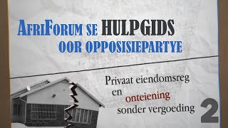 Privaat eiendomsreg en onteiening sonder vergoeding  Opposisiepartyehulpgids [upl. by Allsopp]