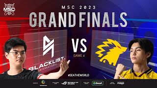 FIL MSC 2023 GRAND FINALS  BLCK vs ONIC Game 4 [upl. by Eirahcaz467]