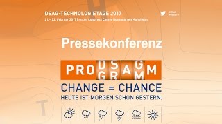 Pressekonferenz DSAGTechnologietage 2017 [upl. by Reffinnej]