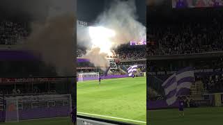 Fumigènes Charleroi  RSCACharleroi saison 2425 [upl. by Dlorad]