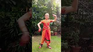 Srivalli in bharatnatyam like dance youtubeshorts trending [upl. by Eiggep]