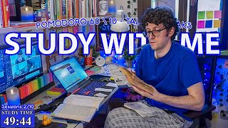 STUDY WITH ME LIVE POMODORO  10 HOURS STUDY CHALLENGE ✨ Harvard Student Relaxing Rain Sounds [upl. by Aimekahs39]