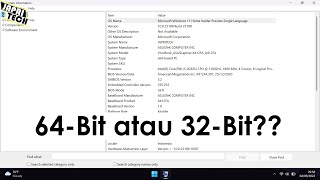 Cara Cek System Windows 11  Apakah 64 Bit atau 32 Bit [upl. by Aihsar700]