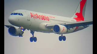 Air Arabia smooth landing at Tribhuvan International Airport  Plane spotting [upl. by Ariec]