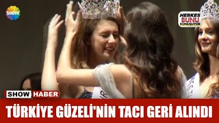 Türkiye Güzelinin tacı geri alındı [upl. by Teferi]