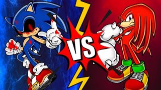 Knuckles vs SonicExe Exetior [upl. by Leesa]