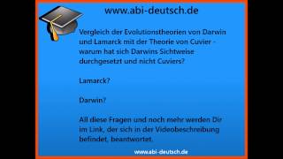 Vergleich von Evolutionstheorien Darwin und Lamarck mit Cuvier [upl. by Mello]