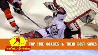 Top 5 Goalies amp Their Best Saves [upl. by Belsky]