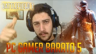 PC GAMER BARATO 5 TESTE NO BF1 RX 550  I5 2400 [upl. by Lashoh196]