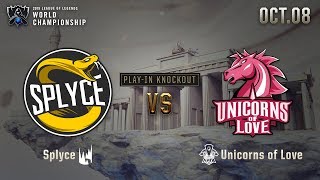 UOL vs SPY  Play in stage day6 HL 1008  2019 Worlds Championship [upl. by Yrennalf]