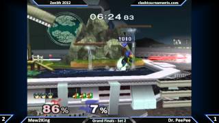 Zenith 2012  Mew2King vs Dr PeePee  Grand Finals Set 2 [upl. by Atiekram]