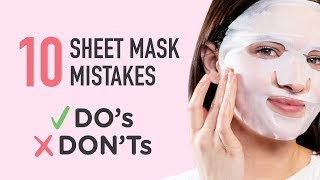 Are You Sheet Masking Correctly⁉️ 😱 Sheet Mask Dos amp Donts ✔️ [upl. by Rhys]