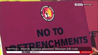 NUM march against planned job cuts at Sibanye Stillwater [upl. by Dayiz]