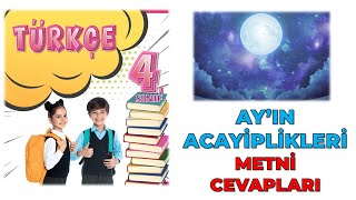 Ayın Acayiplikleri Metni 4 Sınıf Türkçe Ders Kitabı Sayfa 62 63 64 65 66 67 Cevapları [upl. by Lorita]