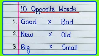 10 Opposite words  Opposite words  Opposite words in English  Opposite word  Opposite words 10 [upl. by Paton]