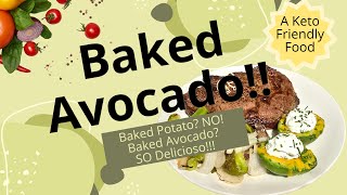 MAKE THIS homemade BAKED AVOCADO  Move over baked potato [upl. by Shirley39]