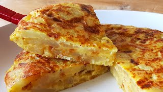 Easy Spanish Omelette For One Or Two  Tortilla de Patatas [upl. by Ledairam]