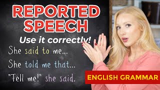 REPORTED SPEECH in English  Indirect Speech  Reported Speech  Direct Speech  Free PDF amp Quiz [upl. by Henson]