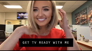 Get TV ready with me News reporter cameraready makeup routine [upl. by Brocky]