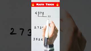 11 ka Divisibility Rule Math tricks Math magic tricks shorts mathmagictricks shortsvideo [upl. by Dorthy116]