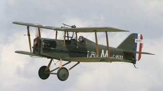 Full size SE5a flying over our field [upl. by Aiyram44]