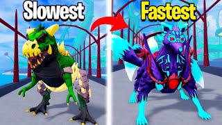 Slowest to Fastest Fruits in Blox Fruits Update 22 [upl. by Noreg944]