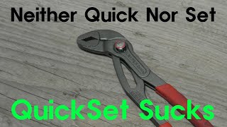 KNIPEX Cobra QuickSet Sucks Mod To Be NOT QuickSet Anymore [upl. by Netsyrk57]