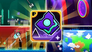 Geometry dash DEEPER SPACE RELEASE Showcase  Fanmade Geometry dash Spinoff App [upl. by Pernell63]