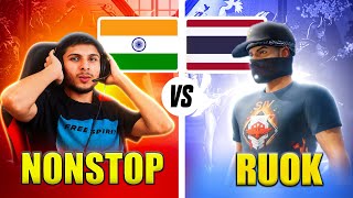 RUOK VS NONSTOP GAMING FOR THE FIRST TIME EVER 🥵  nonstopgaminglive  FREE FIRE LIVE [upl. by Eylk]