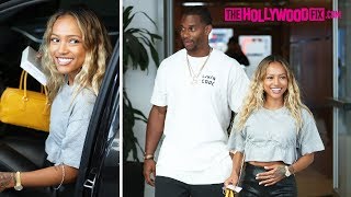 Karrueche Tran amp Victor Cruz Are Excited For The New Season Of Claws After Lunch In Beverly Hills [upl. by Ellatsyrc601]