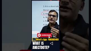 What is Anecdote PGT  TGT  NET  English Literature [upl. by Adnalor]