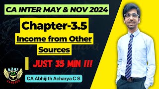 Chapter 35 IFOS  JUST 35 MIN  CA Inter Direct taxation May amp Nov 2024  abhicaclasses [upl. by Adelpho108]