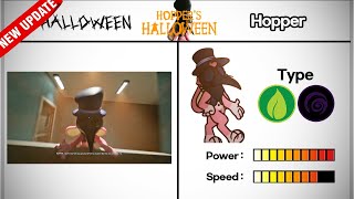 Hopper’s HalloweenHoppers Hotel All Characters Book amp Power Comparison 🔥 [upl. by Nodnar]