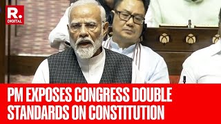 PM Modi Slams Opposition Over Samvidhan Diwas In Rajya Sabha Constitution Our Guiding Principle [upl. by Mcintyre]