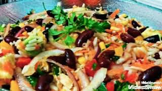 Salade maïsriz haricots rouges à la mexicaine secret سر روعة سلطة المكسيكية [upl. by Amaryllis831]