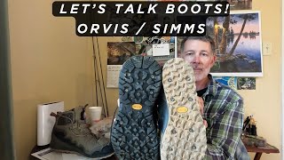 Lets talk Wading BootsOne brand is killing it Simms or Orvis  the truth [upl. by Anaujait]