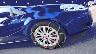 Tutorial Montaggio CATENE da NEVE Auto Snow Chains Mounting [upl. by Godred]