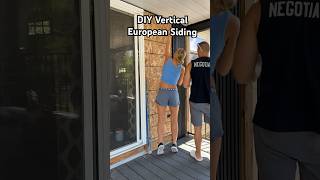 DIY Vertical European Cladding Siding Feature Wall  Home Depot  Ejoy shorts [upl. by Enelime]