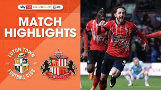 Luton 20 Sunderland  Highlights  Luton Town are going to Wembley 💥 [upl. by Annavoeg525]