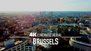 BRUSSELS 🇧🇪 Drone Aerial 4K  Bruxelles Brussel [upl. by Wixted]