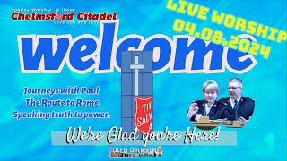 Live Sunday Worship from The Salvation Army Chelmsford Citadel 04 08 2024 [upl. by Trbor]