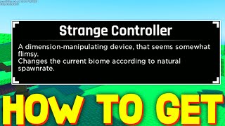 HOW TO GET STRANGE CONTROLLER FAST in SOLS RNG ROBLOX [upl. by Reeba289]