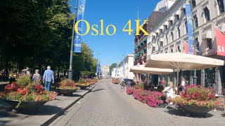 Oslo 4K  Scenic Drive  Summer in Norway [upl. by Heaps]