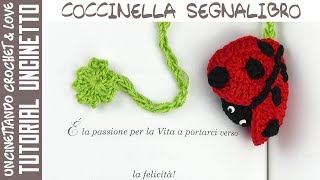 Tutorial Coccinella Segnalibro o Portachiavi ad Uncinetto [upl. by Uriah582]