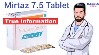 Mirtaz 75 tablet  Mirtazapine 75 mg 75 mg 30 mg tablets  Review Mirtaz 75 tablet uses hindi [upl. by Oniskey]