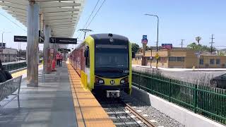 LA Metro K Line Trains at Hyde Park Station 2023 [upl. by Shandee64]