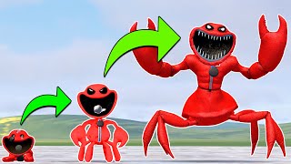 NEW EVOLUTION OF CRANKY CRABBY FORGOTTEN SMILING CRITTERS POPPY PLAYTIME 3 In Garrys Mod [upl. by Ahseiyk230]