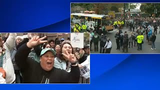 Fans are fired up for the NY Liberty Parade of Champions [upl. by Alyehc]